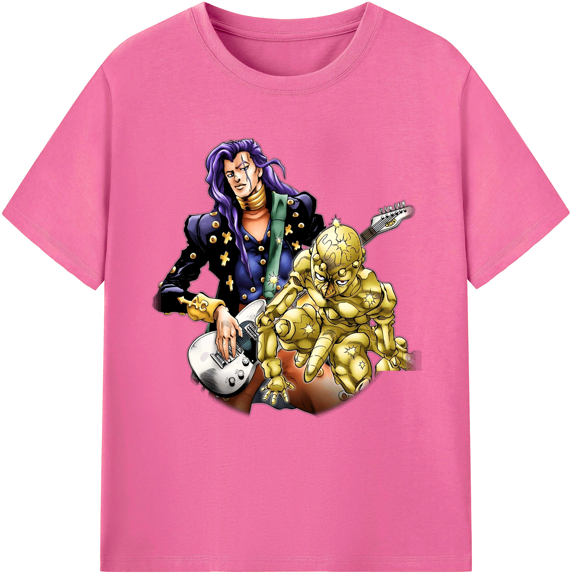 （画像用） ジョジョの奇妙な冒険 おといし あきら JoJo's Bizarre Adventure Akira Otoishi レディースカジュアルプリントTシャツ（綿100％）